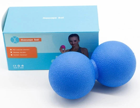 High-Density Peanut Massage Ball for fitness, yoga, and pain relief in various colors