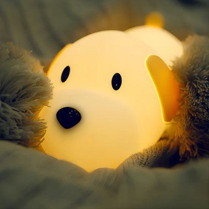 Dull Wang silicone touch night light with USB charging port and touch-sensitive nose dimming control