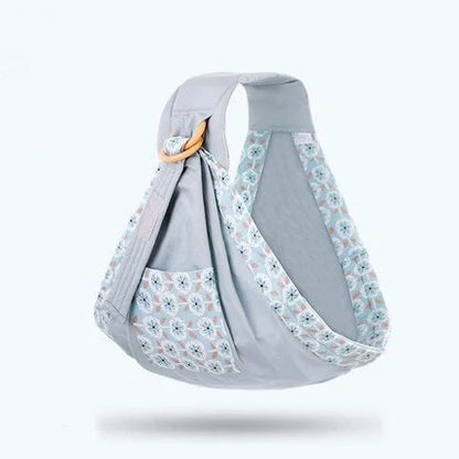 Adjustable baby wrap carrier in various colors for comfortable infant carrying