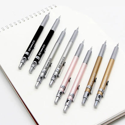 Japanese cherry mechanical pencil with metal rod mechanism in gold, silver, black, or pink colours