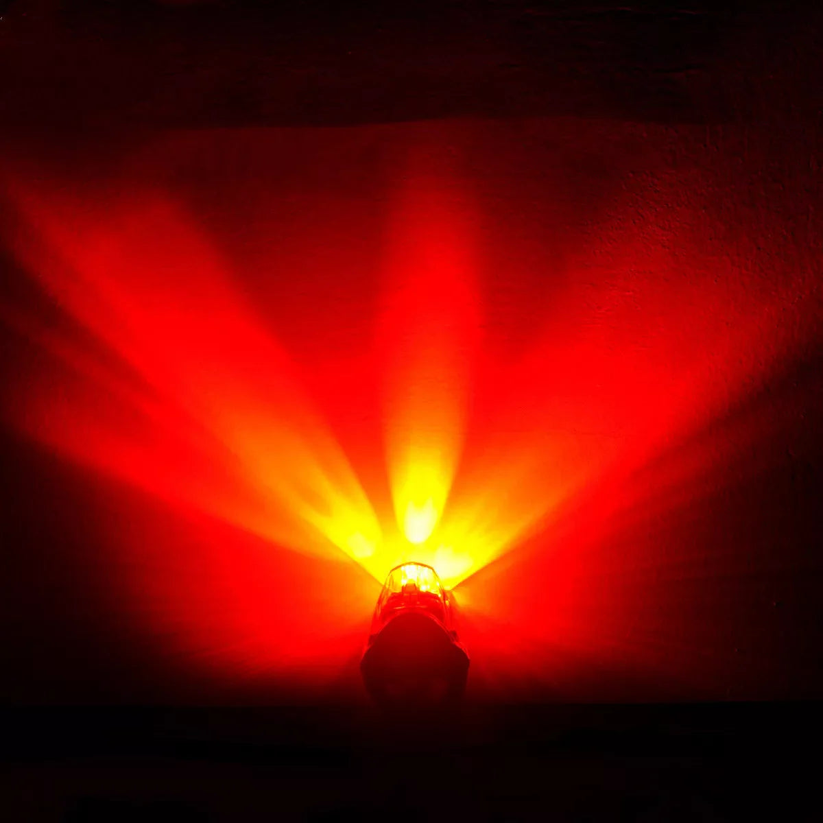 Bicycle tail light with 3 LED beads for night safety, waterproof, compact design