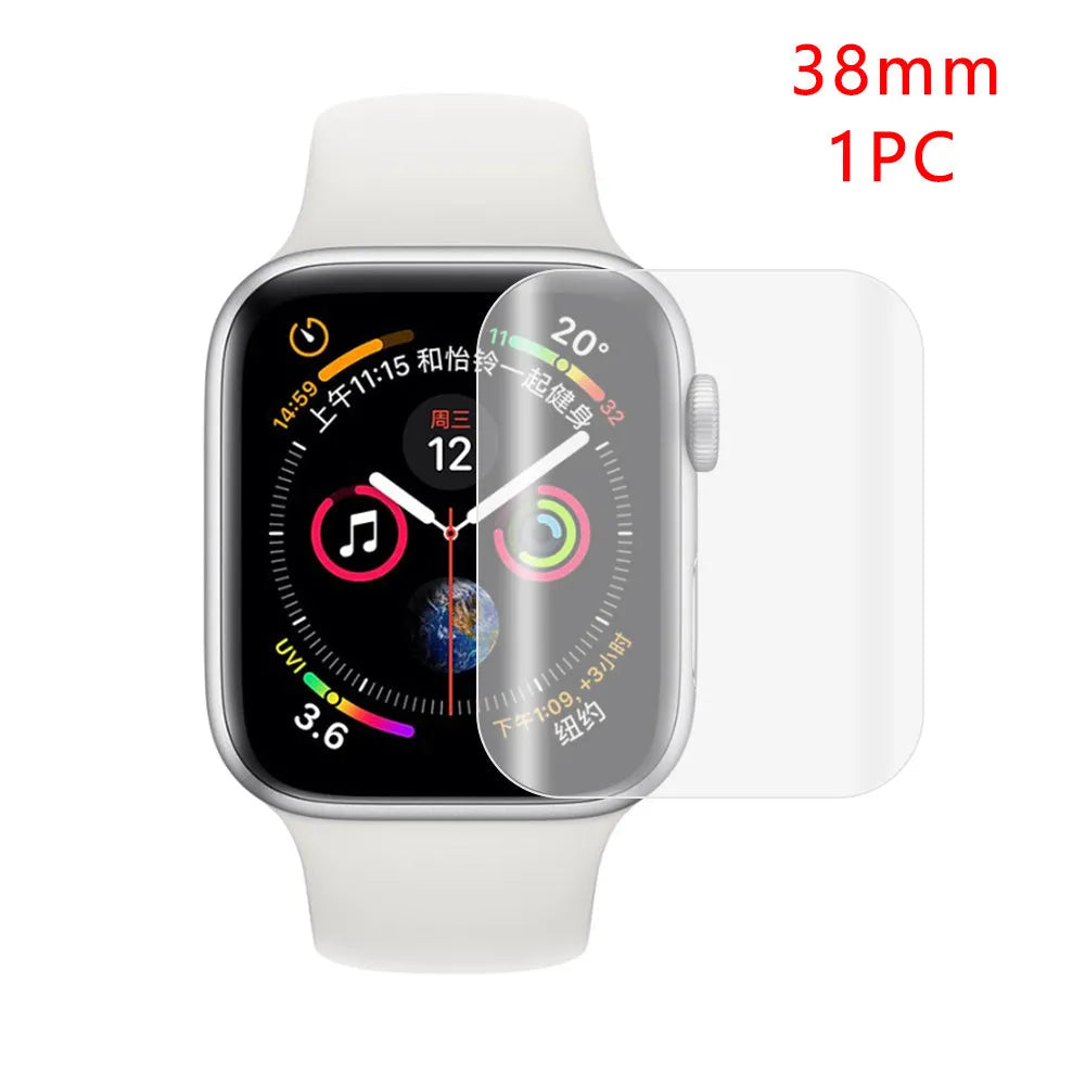 Hydrogel full coverage screen protector for Apple Watch Series 4 and Series 3