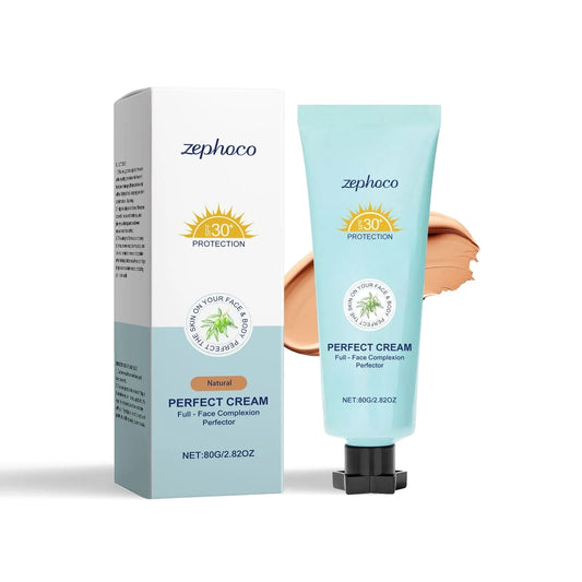 Curdling Sunscreen Moisturising Liquid Foundation bottle showing three shade options for UK skin tones