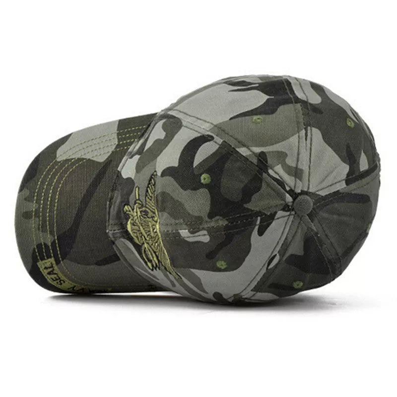 Army Tactical Baseball Cap in black, green, and camouflage - adjustable and durable