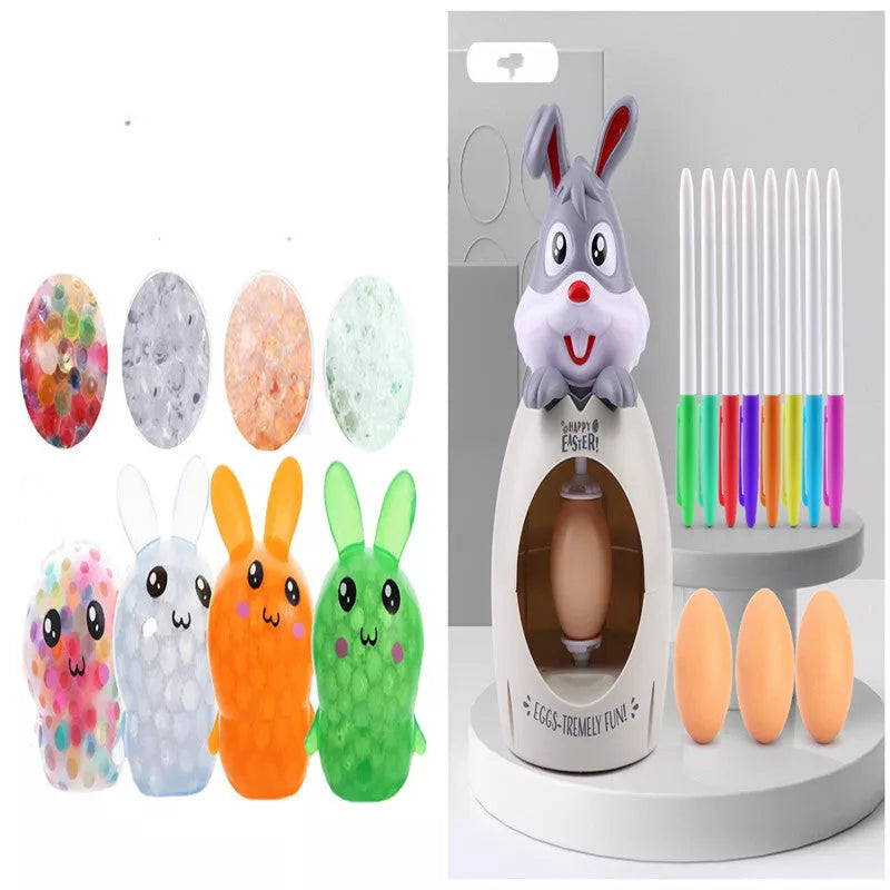 Easter egg decoration kit for kids with sound and light features, safe and non-toxic