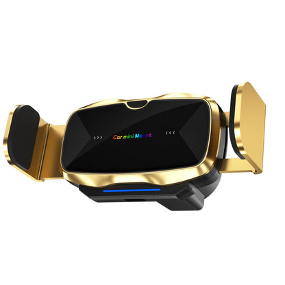 Car electric phone holder with touch sensing, Type-C, 77x38.9x50.8mm, in Black Gold Red or Silver
