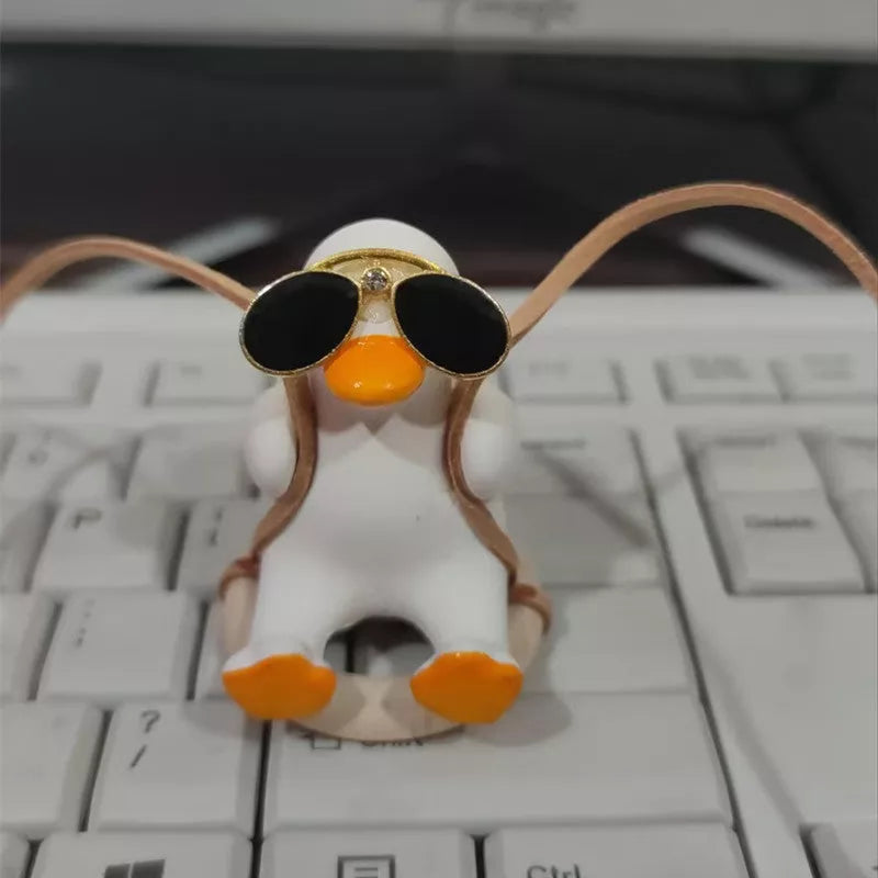 Car Swing Duck Pendant Ornament Doll - colorful cartoon duck decoration