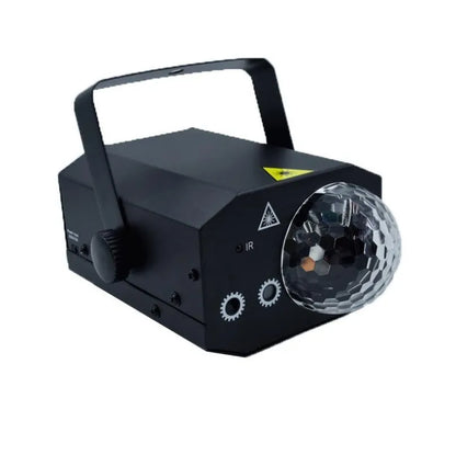 Black LED laser magic fan stage lighting equipment with remote control for KTV and bar installations
