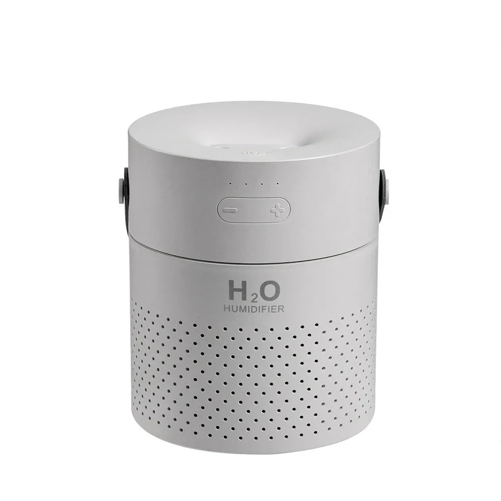 Alana wireless humidifier with green casing, dual mist nozzles, and 1100ml transparent water tank