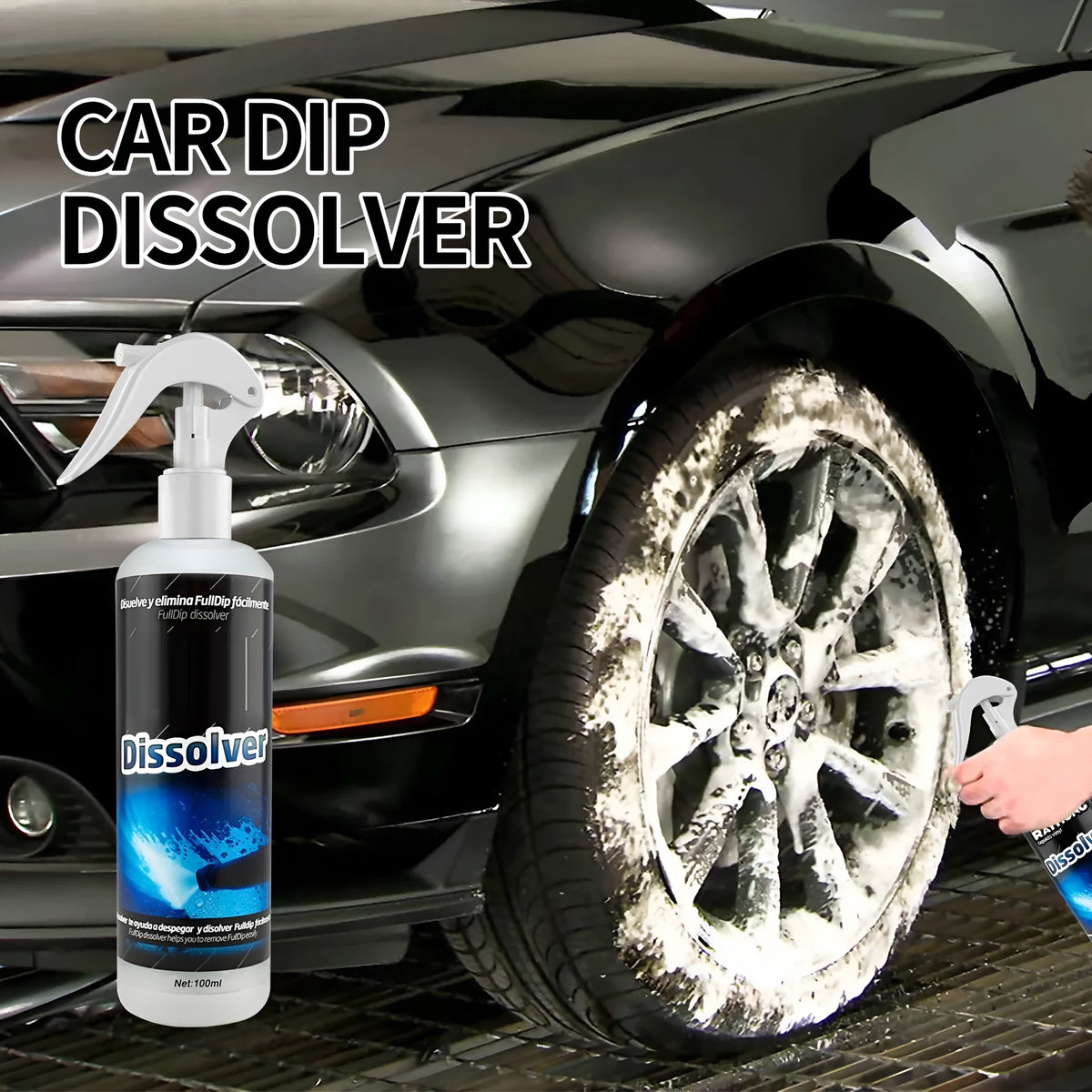 100ml car foam cleaning agent spray bottle for interior seat stain removal