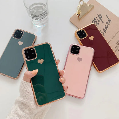 TPU iPhone case in solid colour, slim back cover design for models 6 to 11 Pro Max