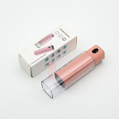 2-in-1 screen cleaner kit with microfiber cloth for dust and fingerprint removal on electronic devices