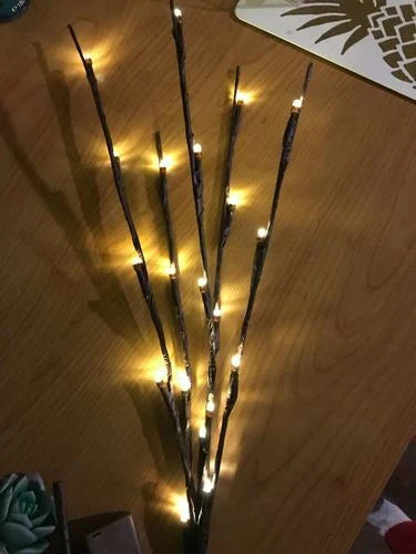 Elegant Twig Lights with 20 LED bulbs, perfect for decorating any space with a warm, enchanting ambiance
