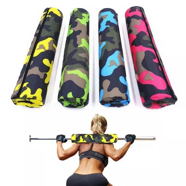 Barbell sheath for shoulder protection in camouflage colors