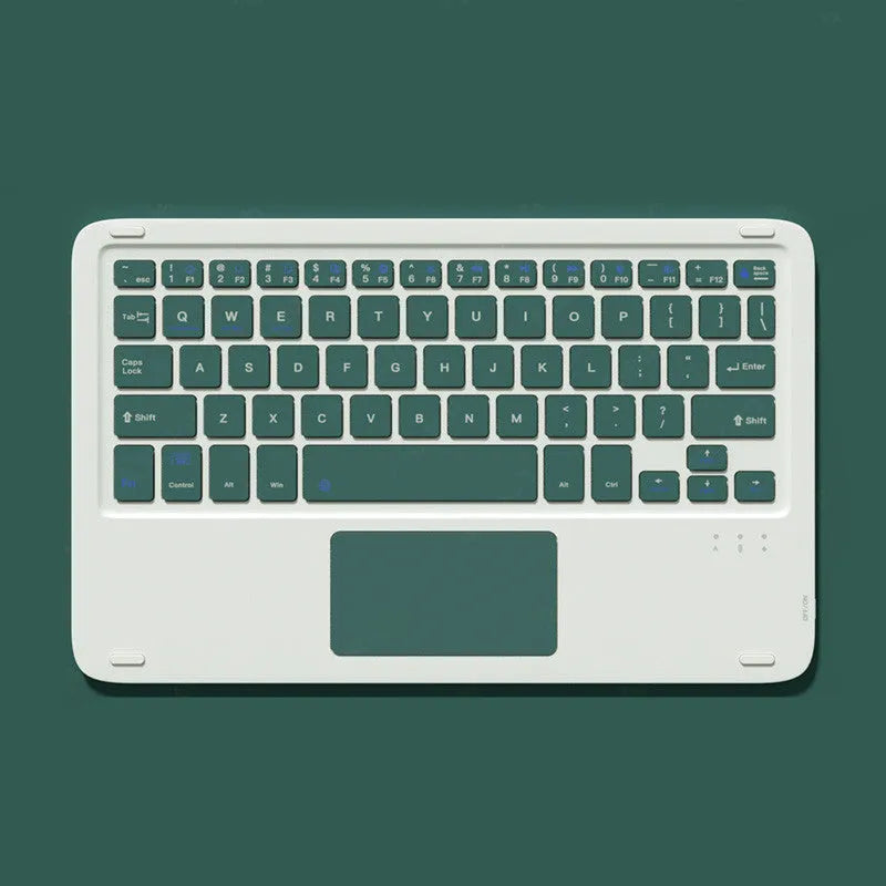 Bluetooth wireless keyboard and mute mouse set in compact 24.8cm design with charging cable