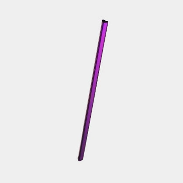 Premium heart-shaped reusable metal drinking straws for bubble tea and other beverages
