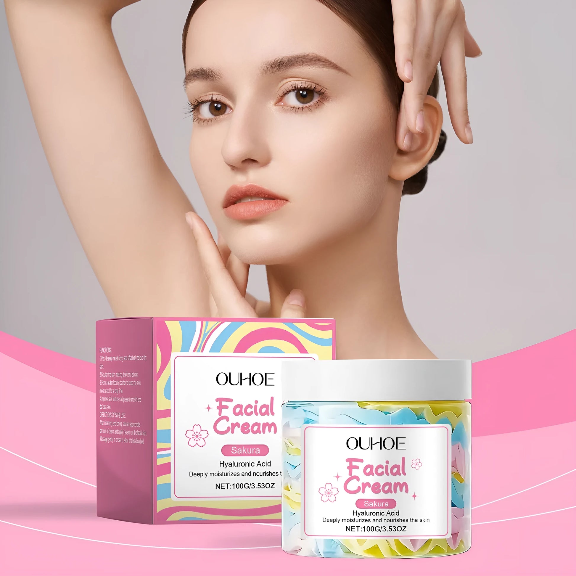 Sakura Butter Cream 100g nourishing moisturiser in 5.7cm square pot