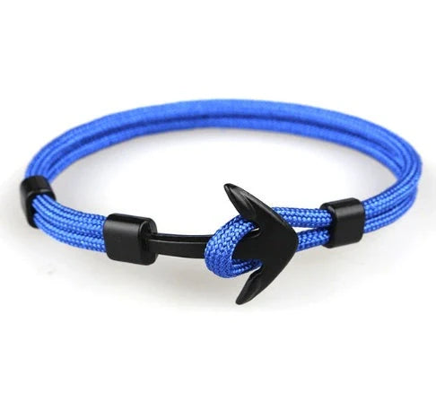Unisex Pirate Anchor Bracelet with detailed nautical design, perfect for sea lovers and fashion enthusiasts.