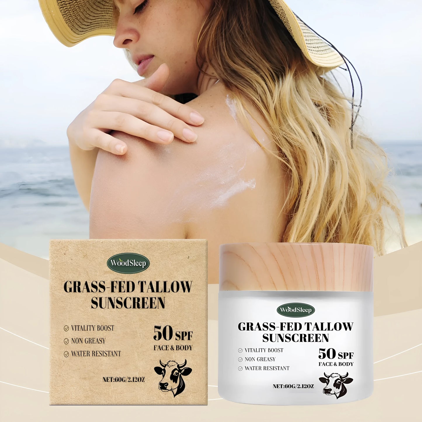60g tub of Butter Moisturising Protective Cream with hyaluronic acid and Centella extract