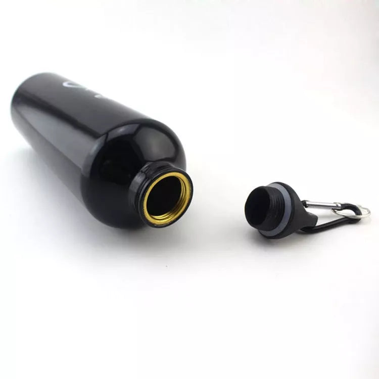 Aluminum alloy sports kettle in various colors, 500ML capacity, dimensions 19cm x 7.3cm