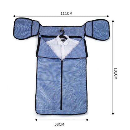 Large-capacity multi-function suit bag for gym and travel in black and grey