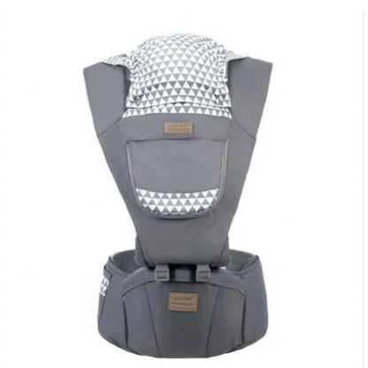 Baby sling waist seat carrier showing 15mm cushion and 25mm waist pad with anti-sliding design