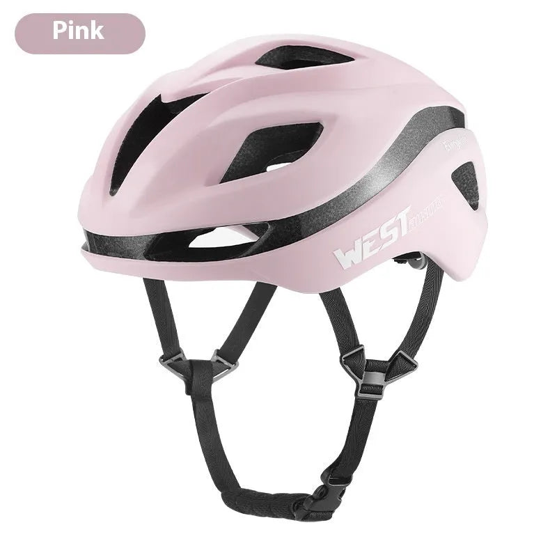Adult road bike safety helmet in multiple colours with adjustable 58-61cm fit
