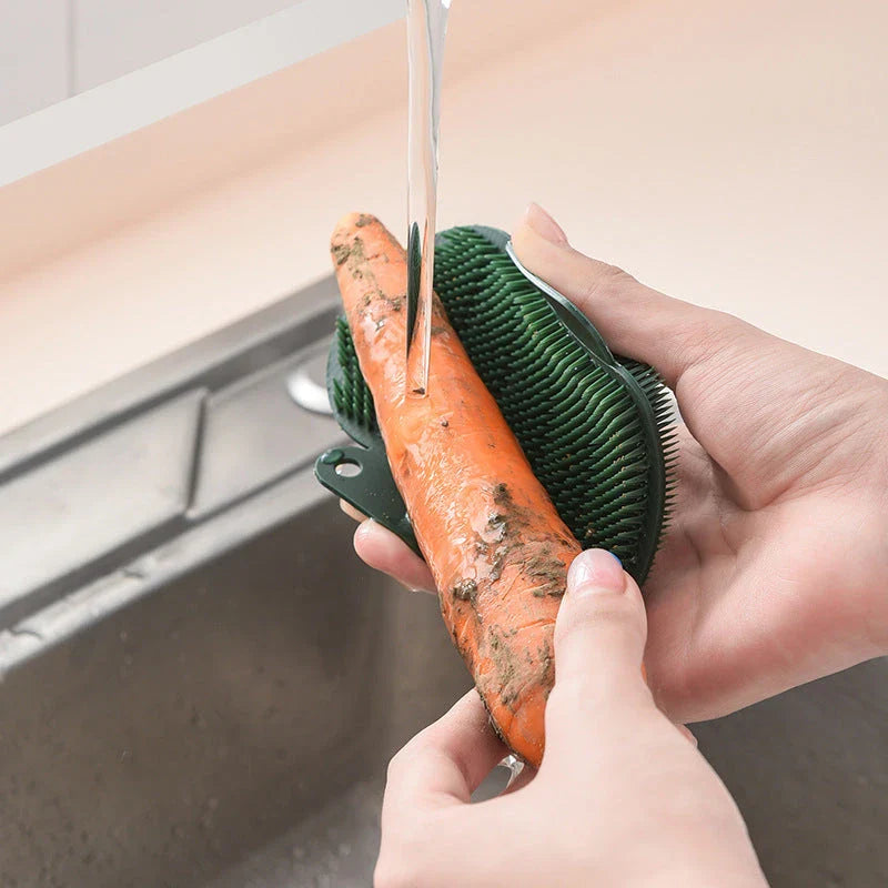 Hhomeenjoy Multifunctional Vegetable & Fruit Cleaning Brush - Dual-Sided Design for Thorough Cleaning