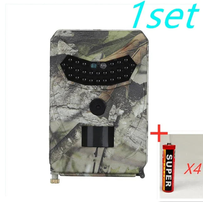 Premium 1080P trail camera with motion-activated sensor, infrared night vision, and weatherproof design for outdoor wildlife monitoring and hunting