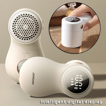 Portable Fabric Shaver with Smart LED Display - Efficient Lint Remover for Household Use