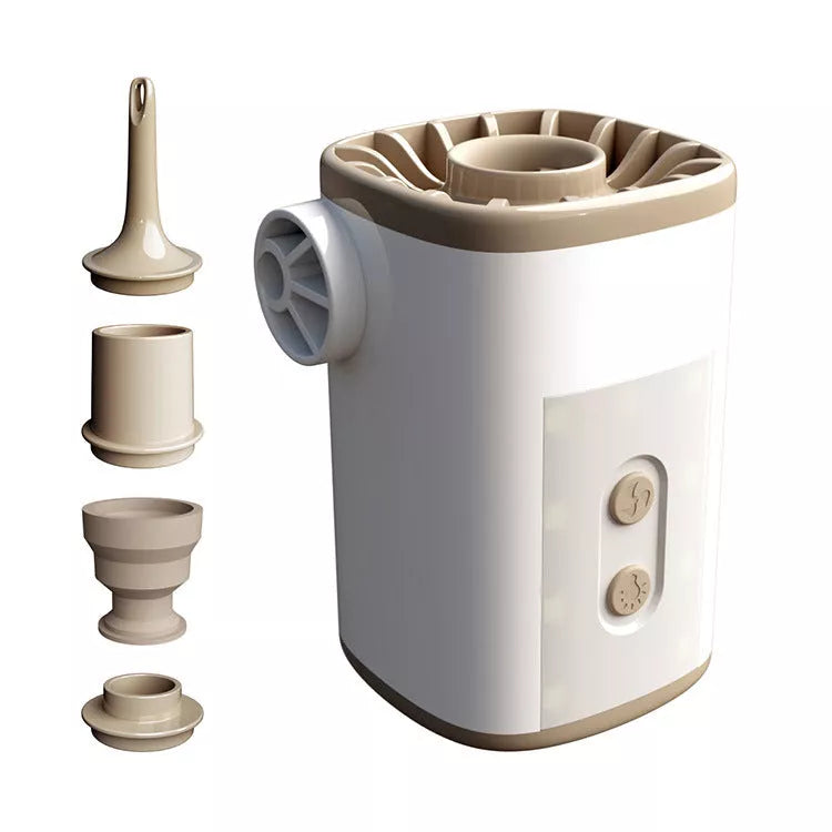 Outdoor Camping Portable Mini Motor Pump with USB charging and multiple nozzles