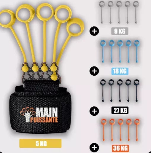 Adjustable Hand Yoga Resistance Band for finger strength training with three tension levels