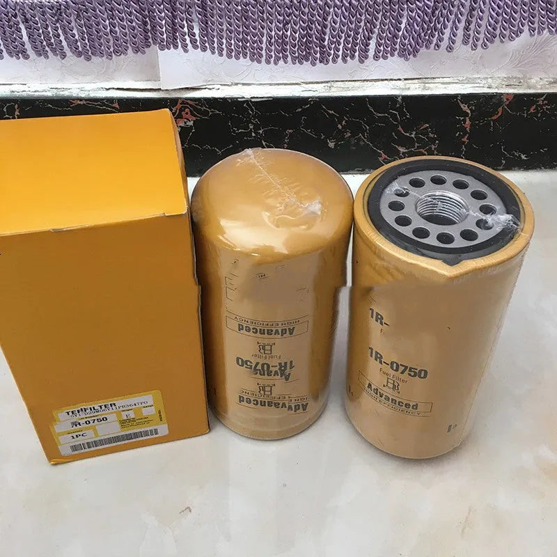 1R-0750 fuel filter element with filter paper construction for anti-fuel oil