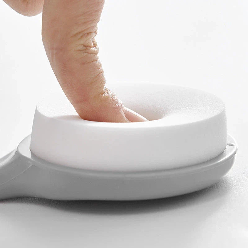 Premium long-handled bath brush with exfoliating sponge for effective body scrubbing and skin rejuvenation