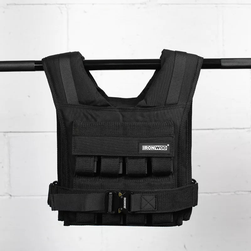 Chris Iron Block Fitness Weight Vest with adjustable steel plates for enhanced workouts