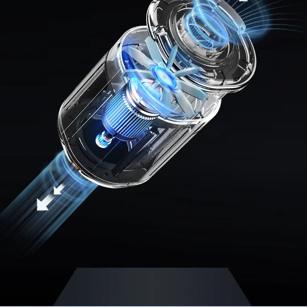 White portable USB camping inflator with 1300mAh battery, 4kPa inflation, 11x10x5cm size