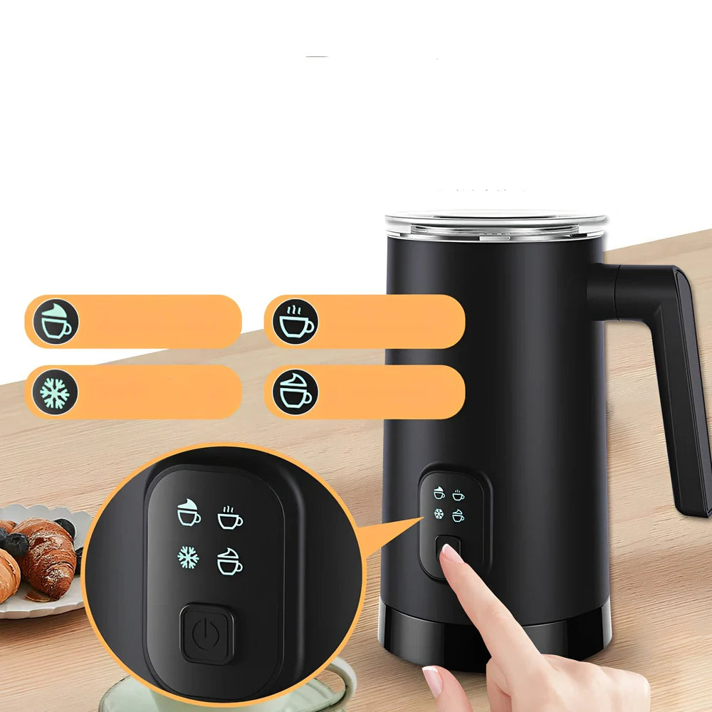 Stainless steel electric milk whipping machine with 400W power and dual temperature capacity