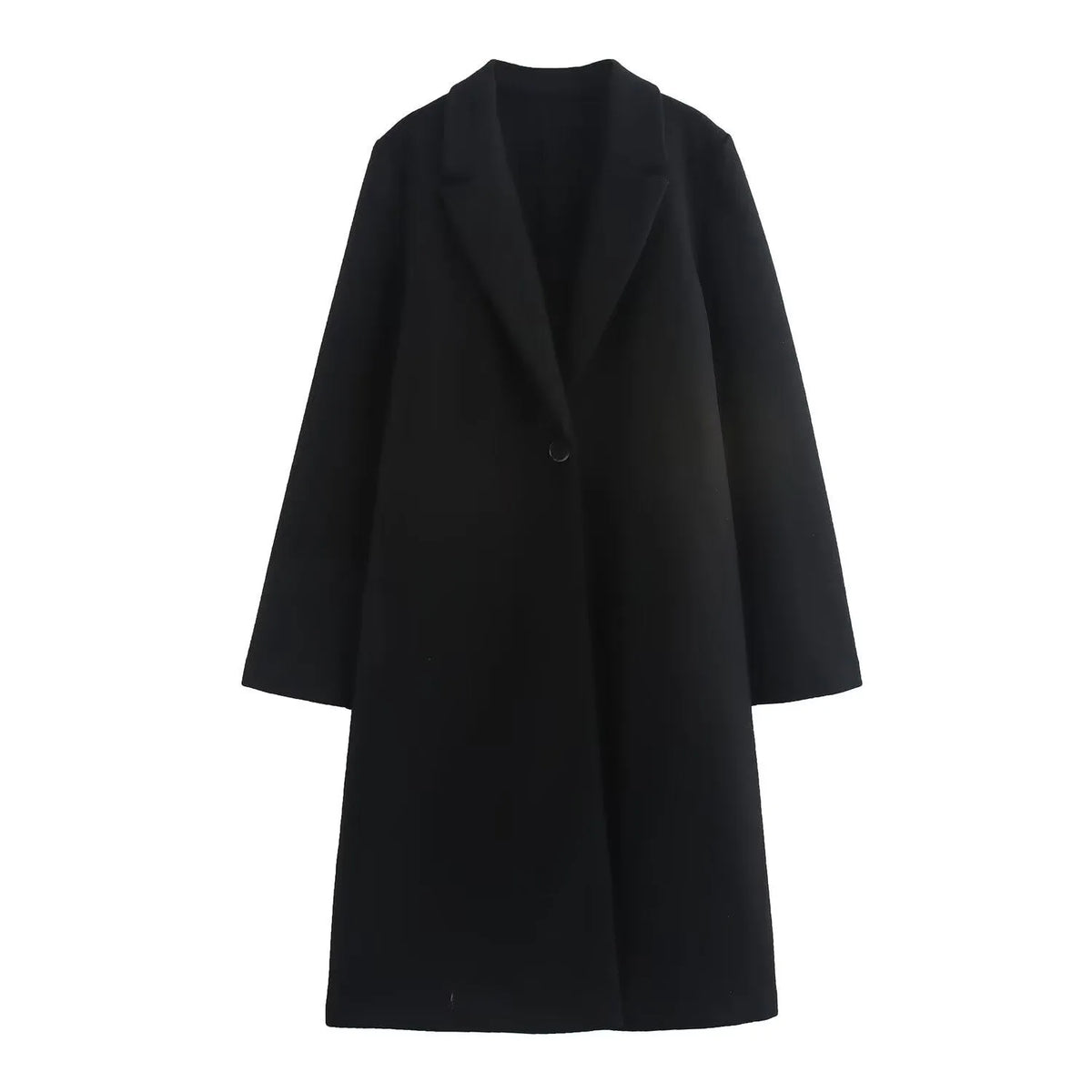 Women's long sleeve polyester jacket in solid colour, regular fit, sizes XS to L