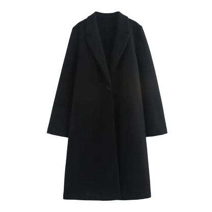 Women's long sleeve polyester jacket in solid colour, regular fit, sizes XS to L
