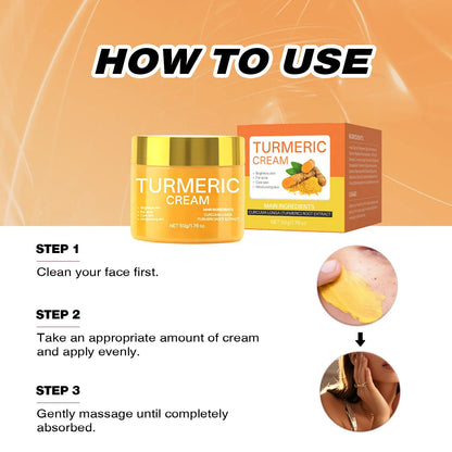 50g jar of brightening and hydrating moisturising cream with dimensions 53mm x 53mm x 48mm