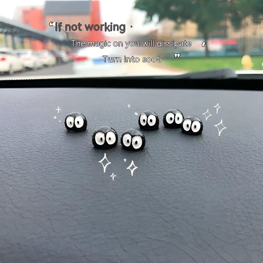 Resin cartoon briquette decorations for car interiors with traceless mounting tape