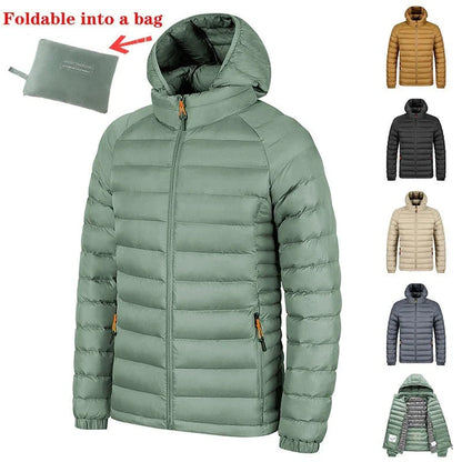 Stylish lightweight hooded jacket for men in various colors and sizes