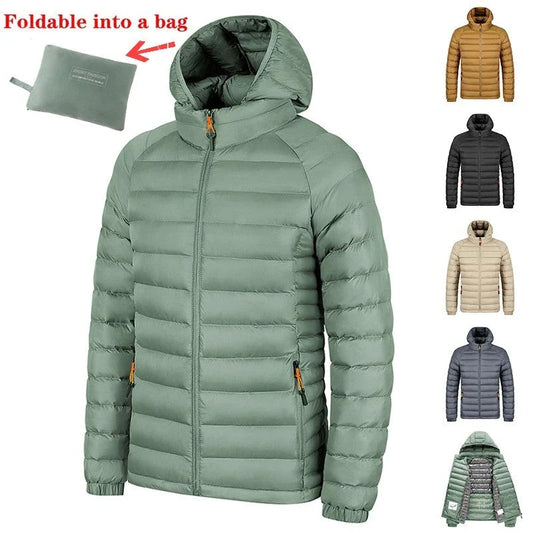 Stylish lightweight hooded jacket for men in various colors and sizes