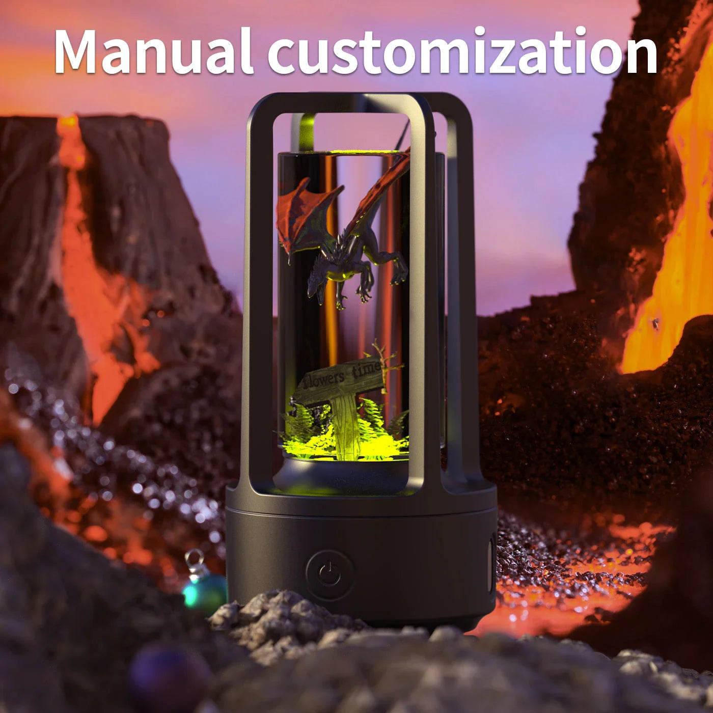 Versatile 2-in-1 Crystal Light Speaker with Bluetooth connectivity and a mesmerizing light display