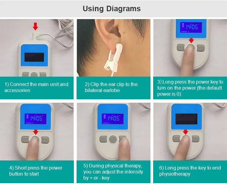 White low frequency pulse therapy device for insomnia and sleep improvement