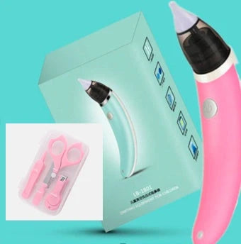 Electric Nasal Aspirator with Adjustable Suction Power and Soft Silicone Tips for Gentle Nasal Clearing in Babies