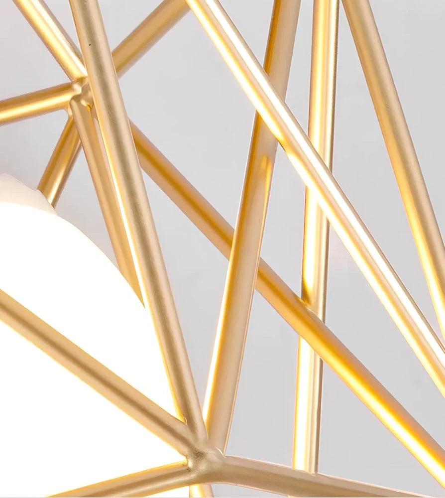 Postmodern ceiling lamp with special shade design in iron construction for corridor and balcony lighting