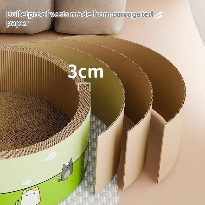 Super Large Deepening Round Scratch Board with deep pit patterns in 45cm and 50cm sizes