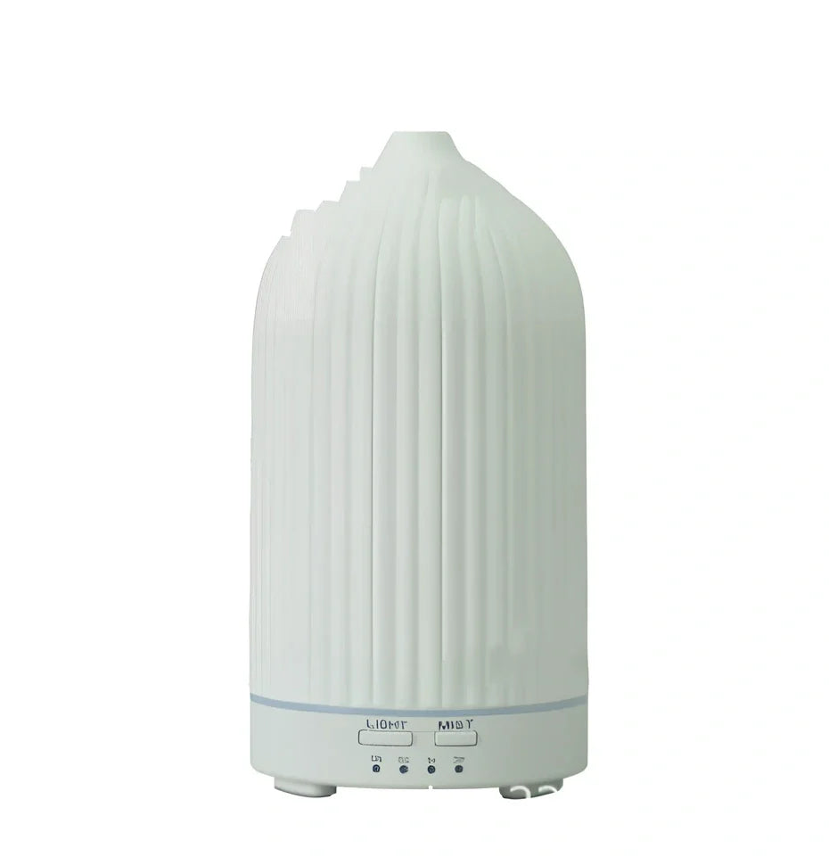 Ceramic aroma diffuser humidifier with 160ml water tank capacity in multiple colour options
