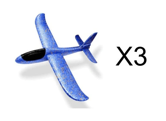 Luminous Hand Launch Flying Foam Airplane with built-in lights for night flying